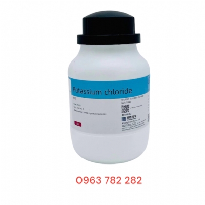 Potassium Chloride ≥99.5% (KCl, AR phân tích, chai 500g, Xilong, Cas 7447-40-7)